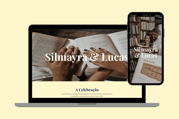 Site de Casamento Moderno - Silmayra & Lucas