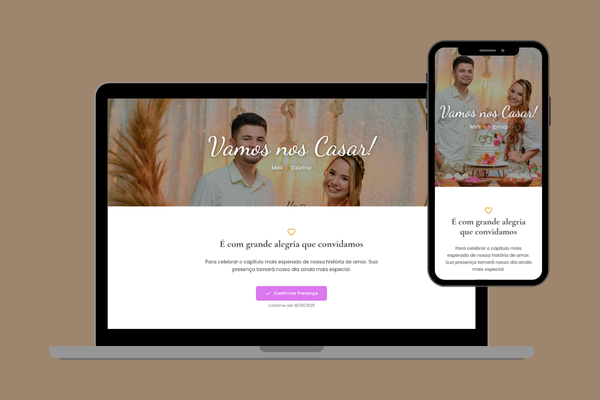 Convite de Casamento Interativo - Melk & Sabrina